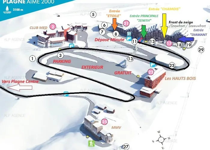 Aime 2000 - 3/4 Pers - Aime 2000 Diamant- Plagne Aime 2000 - H49a2 Mae-9544 Lägenhet *